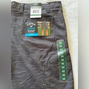 NWT Mens Callaway Performance Stretch Golf Shorts size 40 Charcoal